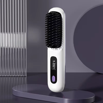 Glow Brush Pro™ — Peine Alisador Portátil Inalámbrico Anti-Frizz