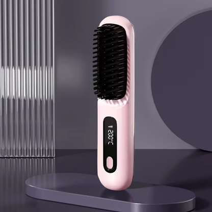 Glow Brush Pro™ — Peine Alisador Portátil Inalámbrico Anti-Frizz