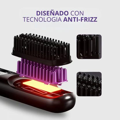 Glow Brush Pro™ — Peine Alisador Portátil Inalámbrico Anti-Frizz