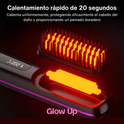 Glow Brush Pro™ — Peine Alisador Portátil Inalámbrico Anti-Frizz