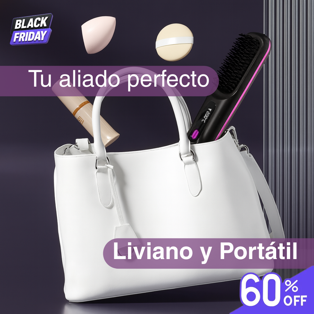 Glow Brush Pro™ — Peine Alisador Portátil Inalámbrico Anti-Frizz