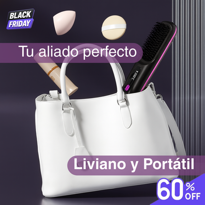 Glow Brush Pro™ — Peine Alisador Portátil Inalámbrico Anti-Frizz